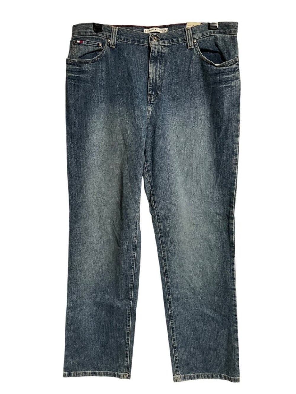 Tommy Hilfiger Womens Boyfriend Jeans Size 14L Relaxed Fit Dadcore Normcore